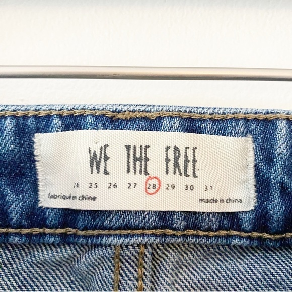 FREE PEOPLE Zip It Up Front Zip Denim Mini Skirt Size 28 - Picture 7 of 10